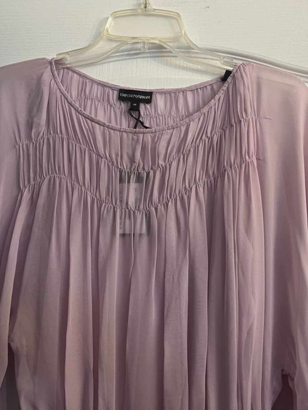 Emporio Armani Lavender Pleated Dress - Picture 4 of 15